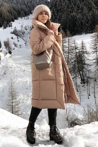 Thick Beige Winter Coat #thickcoat