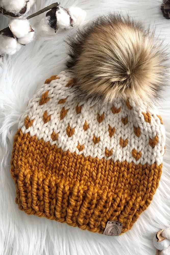 Cute Winter Hat #knittinghat