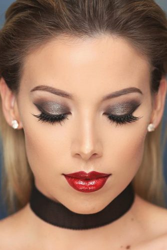 Amazing Glitter Christmas Makeup Ideas