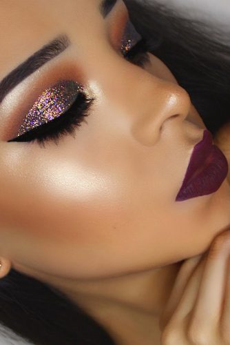 6 Amazing Glitter Christmas Makeup Ideas