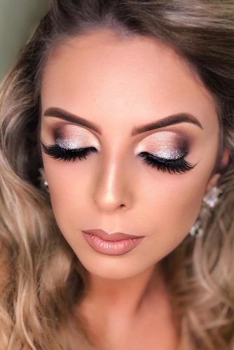 Cut Crease With Silver Glitter Accent #glitterline