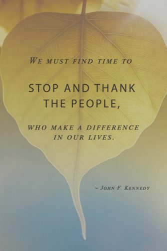 John F. Kennedy Quote About Thankful #inspirationalquotes #thanksgivingquotes