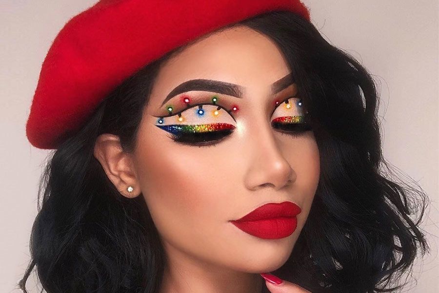 36 Festive Christmas Makeup Ideas