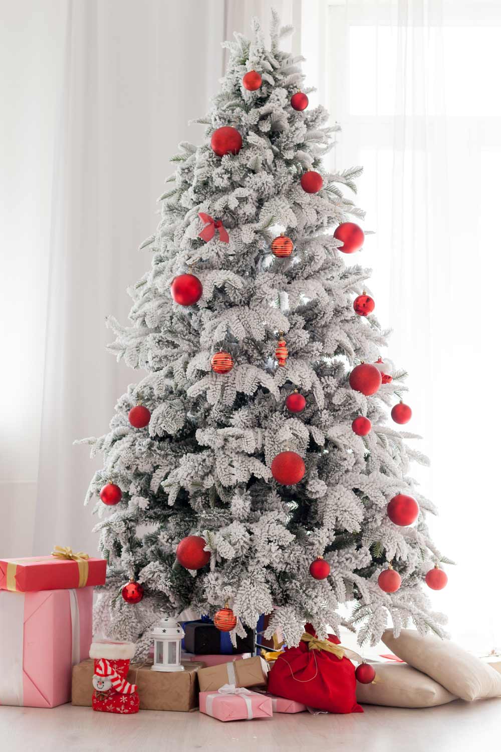 Christmas Tree with Red Toys