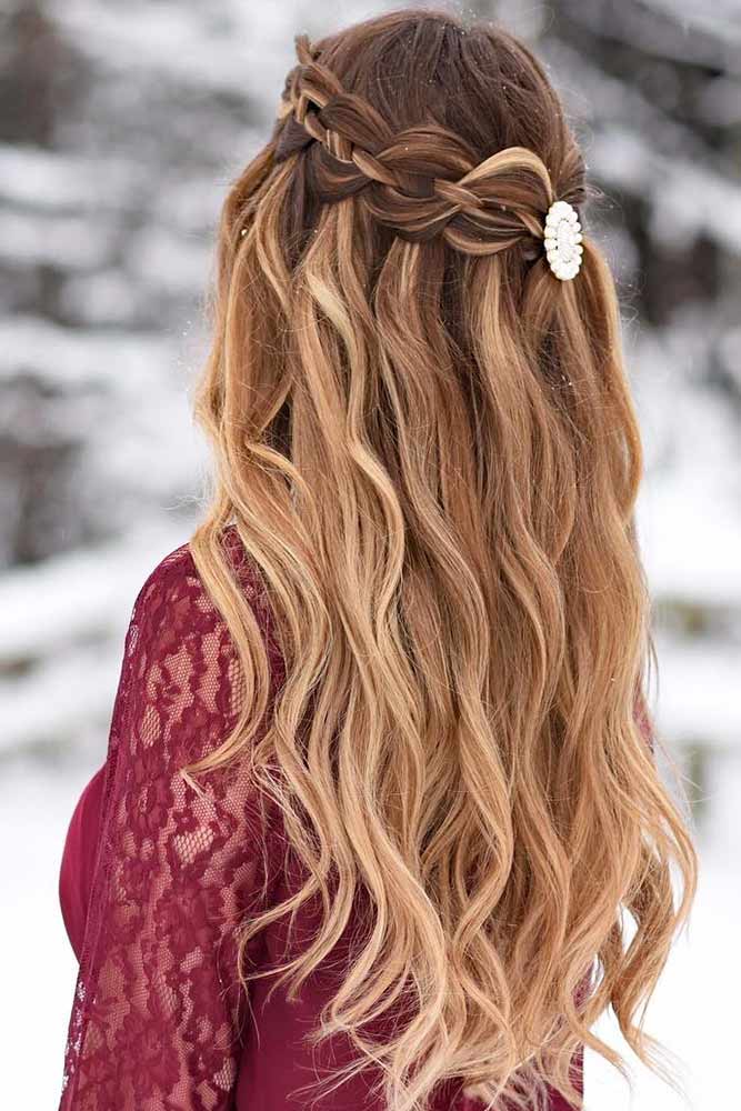 Beautiful Crowned Hairstyles for Long Hair Picture 6
