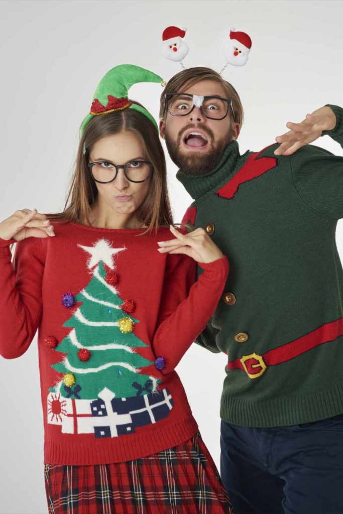 Funny Idea for Couple Christmas Look