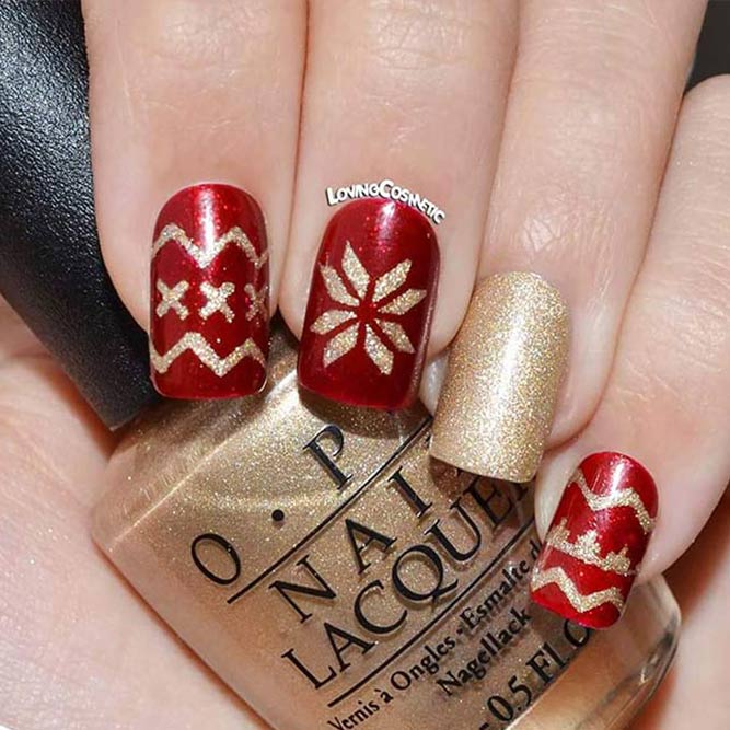 Christmas Nails Patterns for Beautiful Holiday Look Picture 2