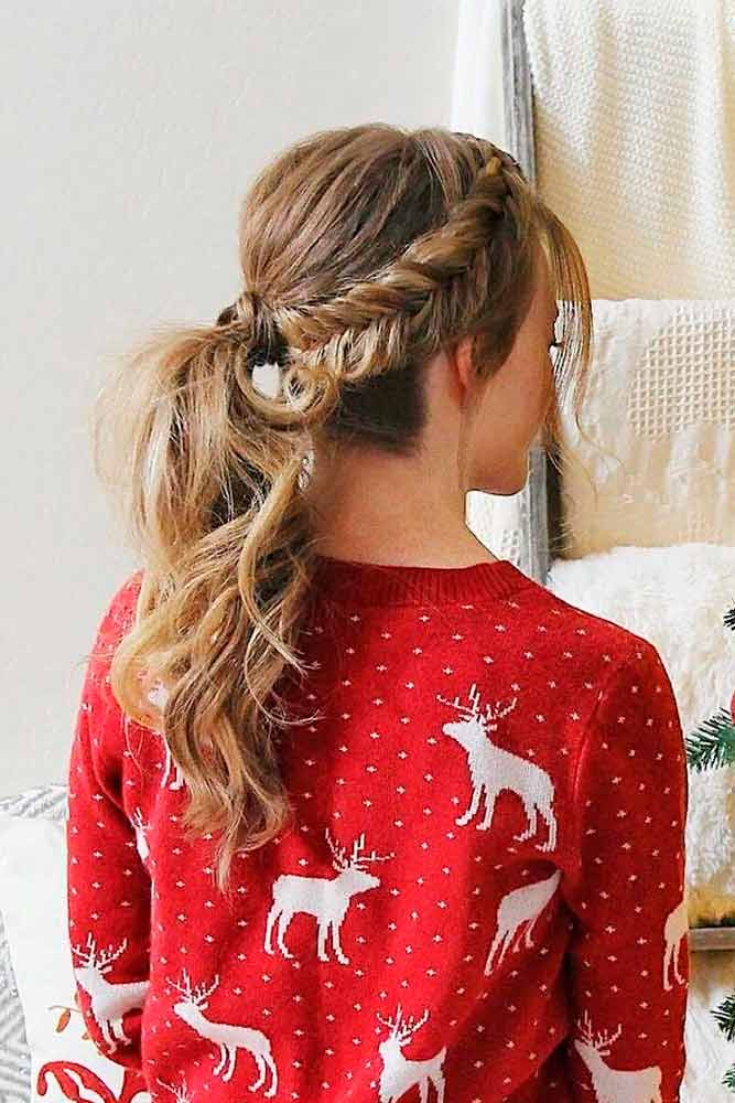 36 Super Cute Christmas Hairstyles For Long Hair