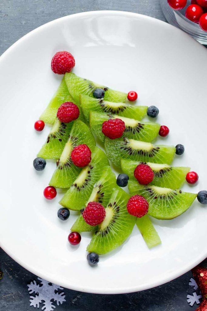 Christmas Tree with Fruits