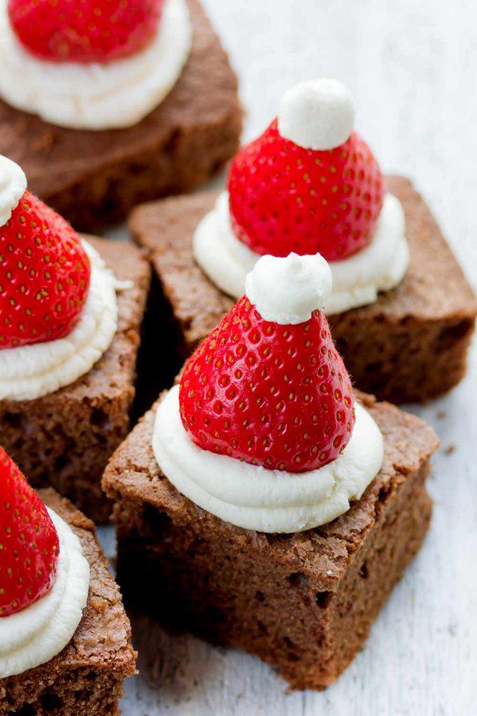 Brownies with Strawberry