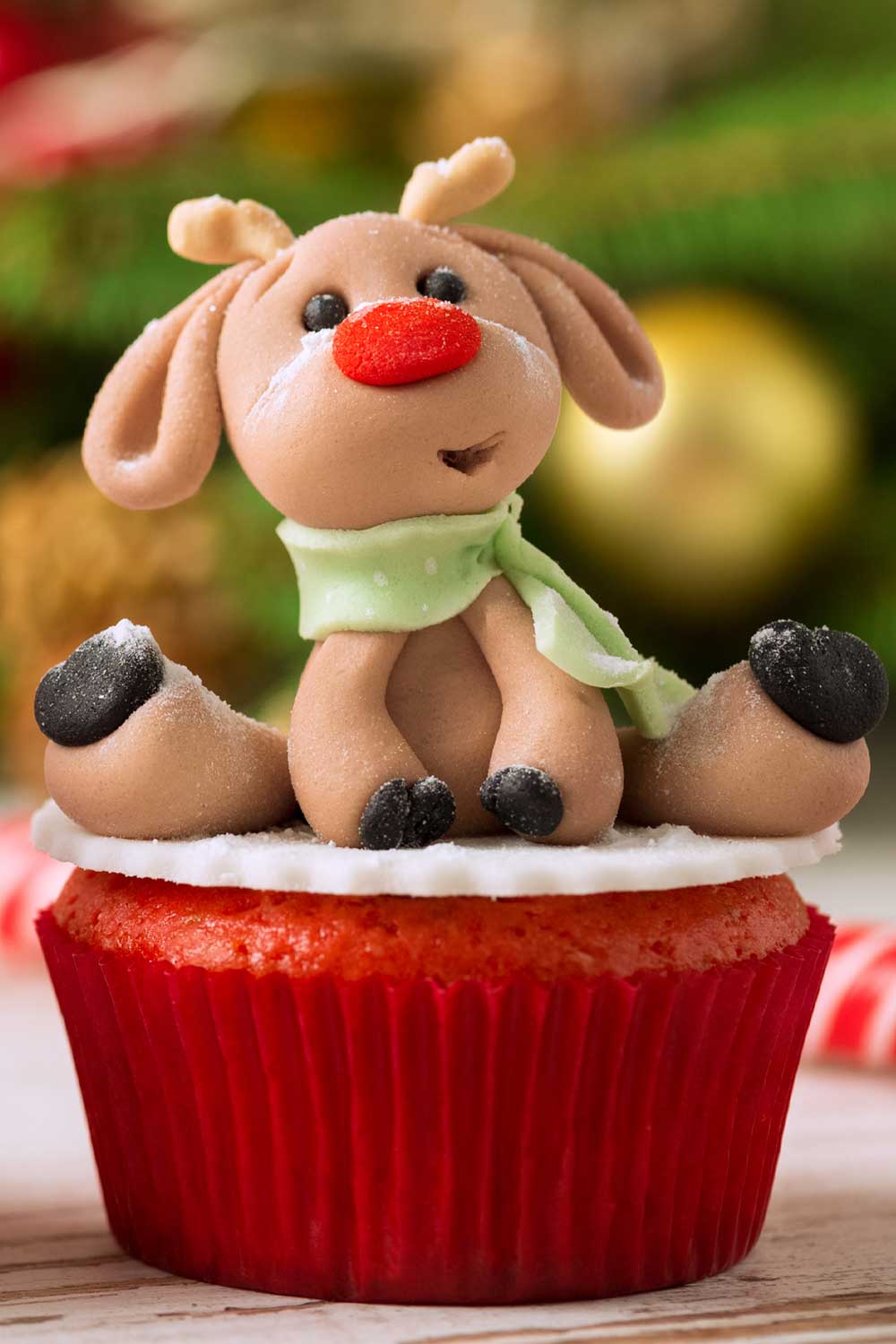 Christmas Deer Cupcake Decor