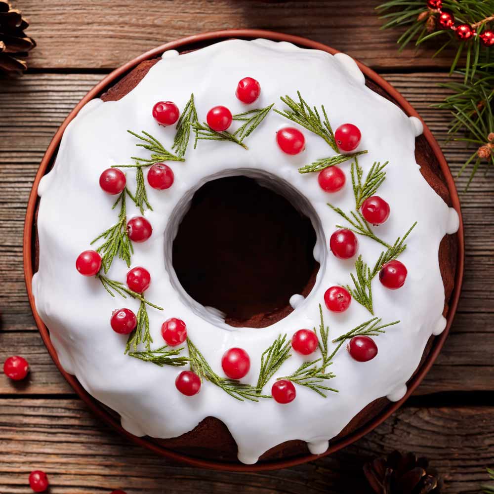 Christmas Cupcake with Berries