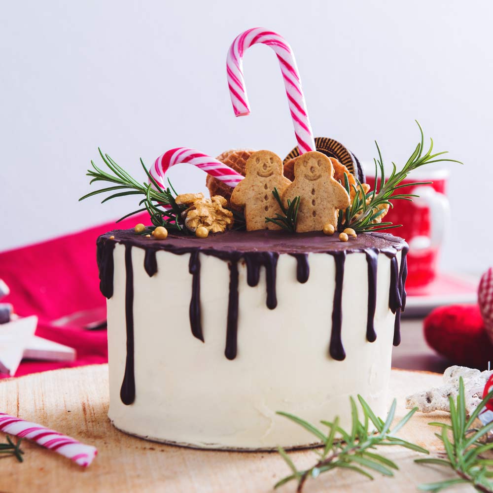 Christmas Cake with Chocolate