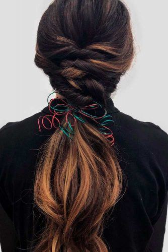 Twisted Ponytail Hairstyle #ponytail #twistedhairstyles