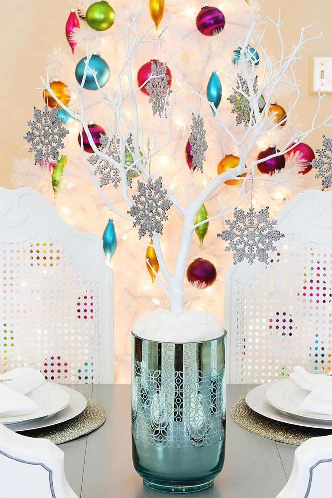 DIY Tree Centerpiece With Ornaments #diytree