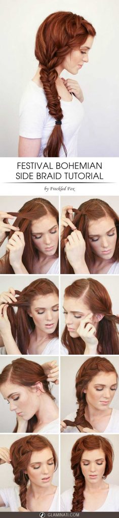 Hair How-To: Bohemian Side Braid Tutorial