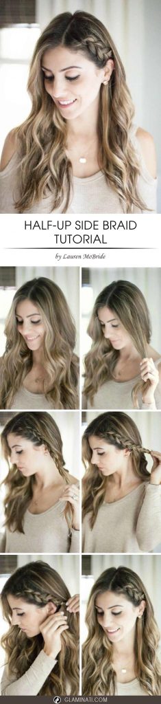 Tutorial How to Do Half Up Side Braid