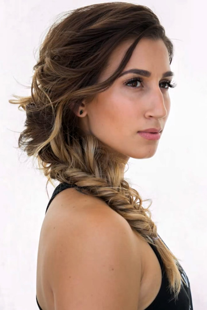 fishtail side braid