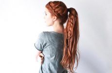 Hair How-To: Double French Braid with Ponytail