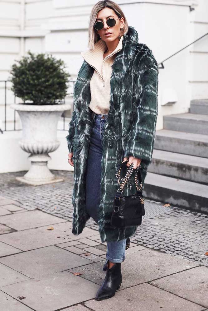 Warm Coat Winter Outfit #longcoat #sweater