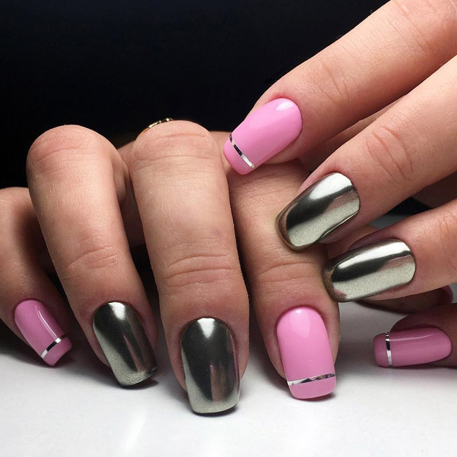 Cute Metallic Nail Designs picture2