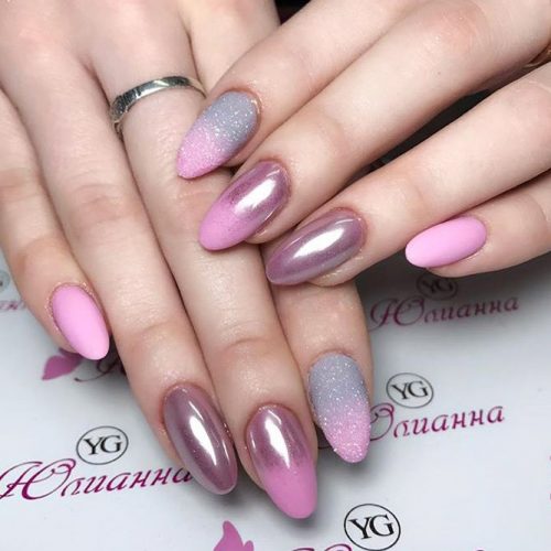Pink Chrome Nail Designs picture2
