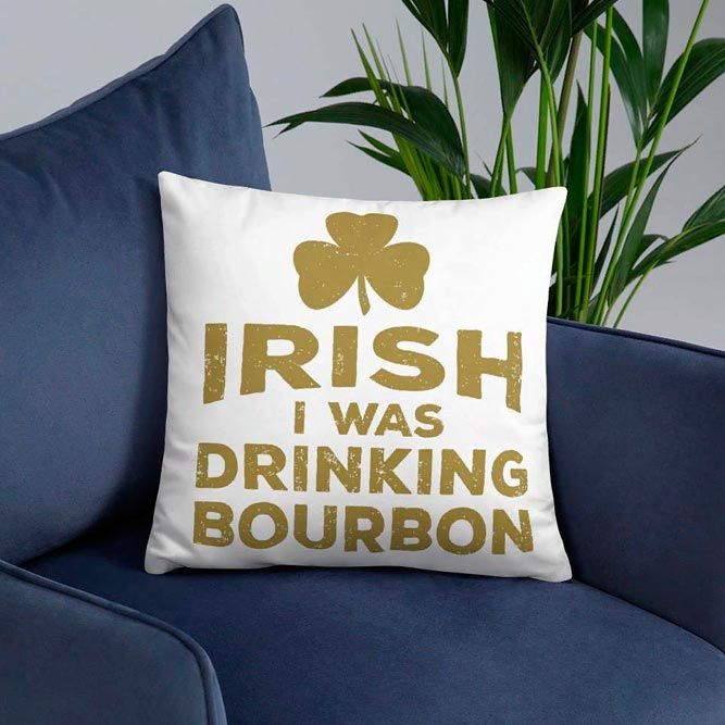 Funny St. Paddys Day Pillow #pillow #homedecor