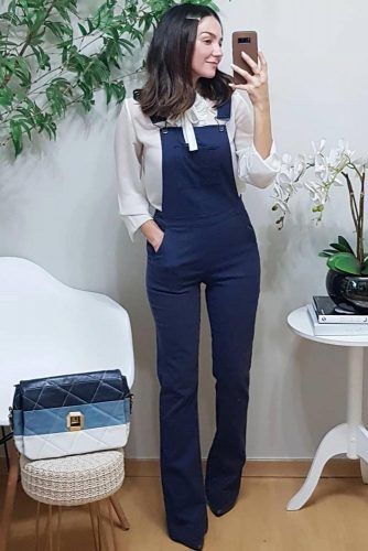 Overall With Blouse Work Outfit #overall