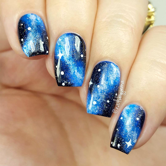 So-Pretty Galaxy Nails picture1