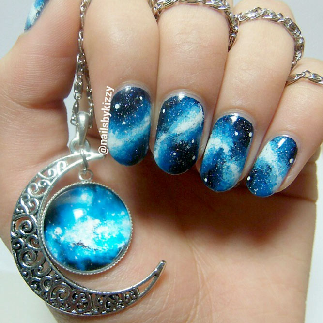 Fantasy Galaxy Nail Art picture1