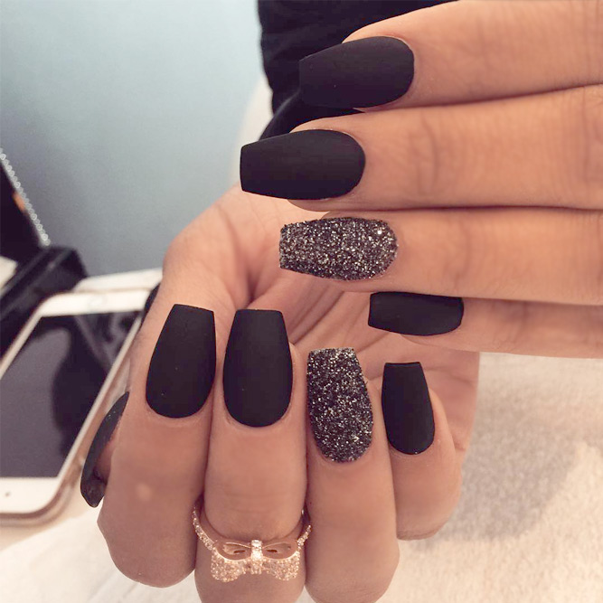 Matte Black Nails That Will Make You Thrilled