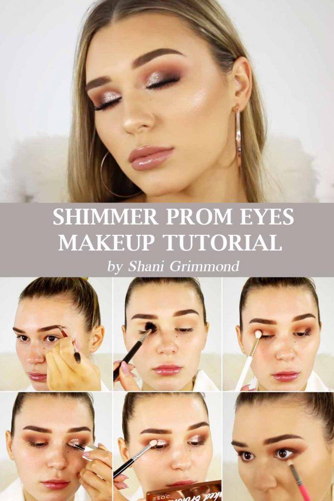 Shimmer Prom Makeup Tutorial #makeuptutorial