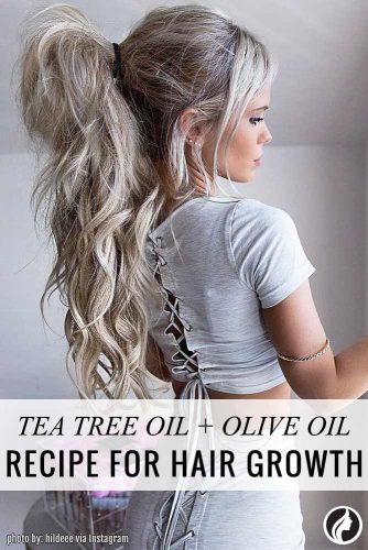 Tea tree oil with olive oil is powerful combination for hair growth