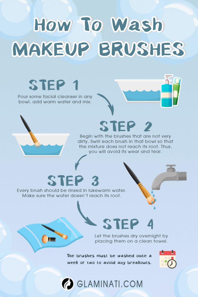 How to clean makeup brushes at clearance home