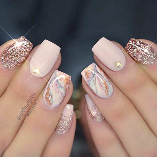 Marble Nail Designs for Prom picture2
