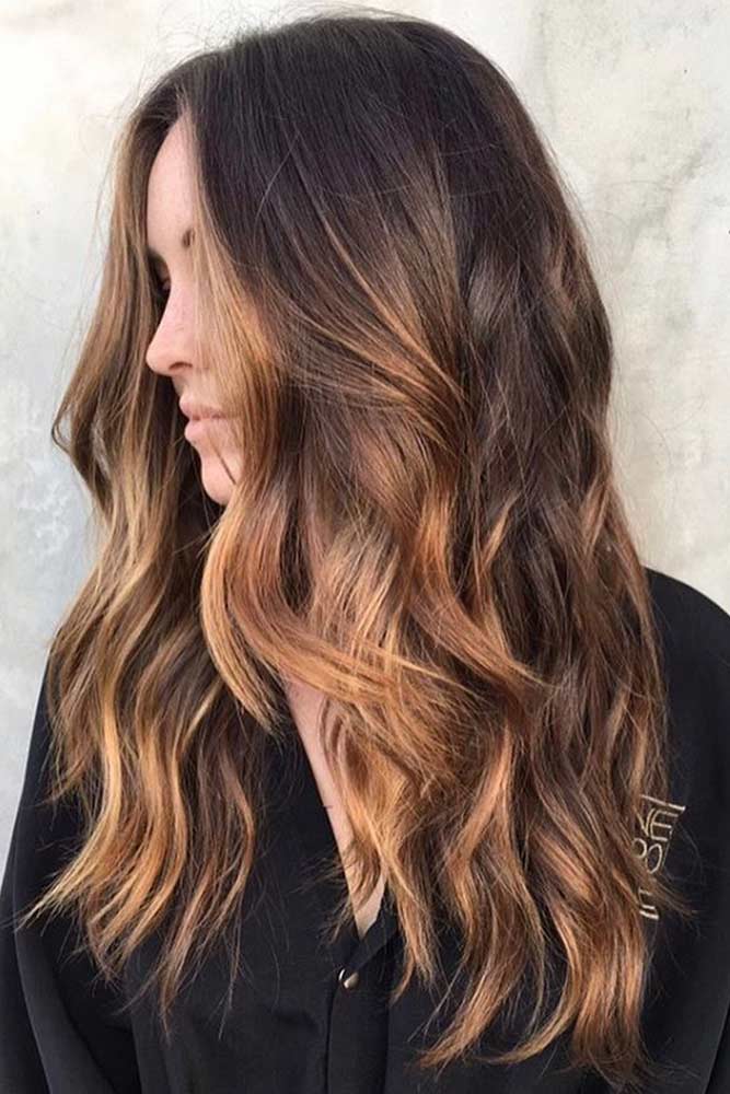 Caramel Ombre Hair Color for Brunettes picture 1