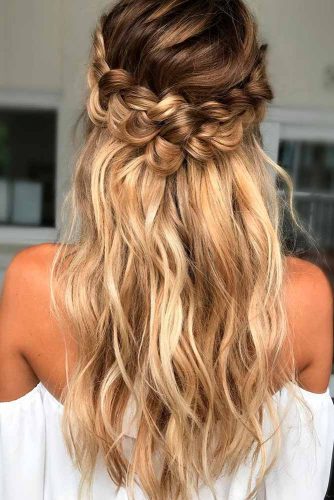 Braided Crown Prom Hairstyles For Long Hair picture 2