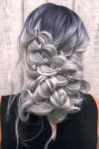 Braided Updo Hairstyle #braidedhairstyle #updohairstyle