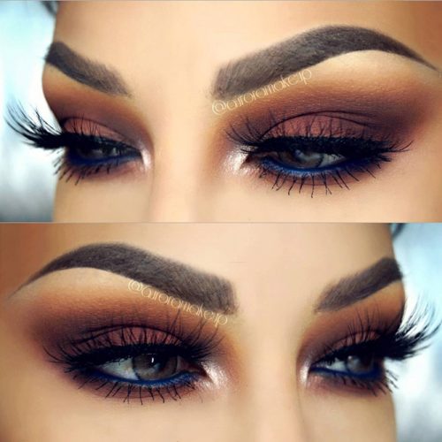 12 Gorgeous Blue and Gold Eye Makeup Looks and Tutorials - Pretty Designs