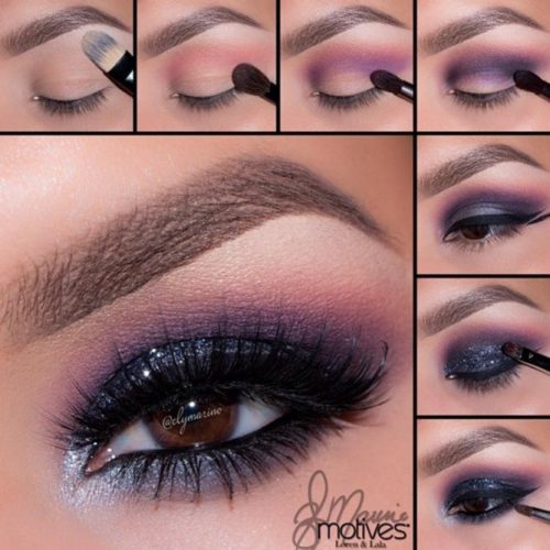 purple makeup tutorial