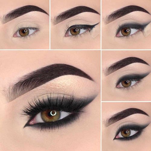 Bold Smudge Eyeliner With Eyeshadow #boldeyeliner