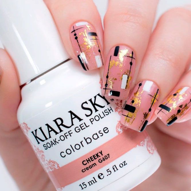Adstracted Geometric Pattern #geometricnails #abstractednails