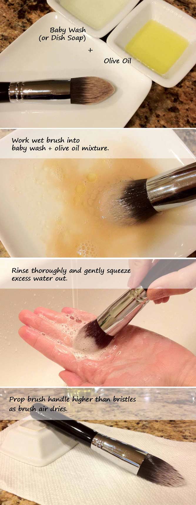 Clean Your Brushes Properly
