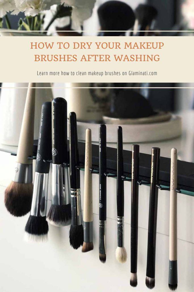 how to dry your makeup brushes