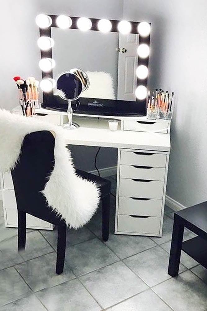 Makeup Vanity Table Ideas To Assist Your Makeup Routine  Glaminati.com