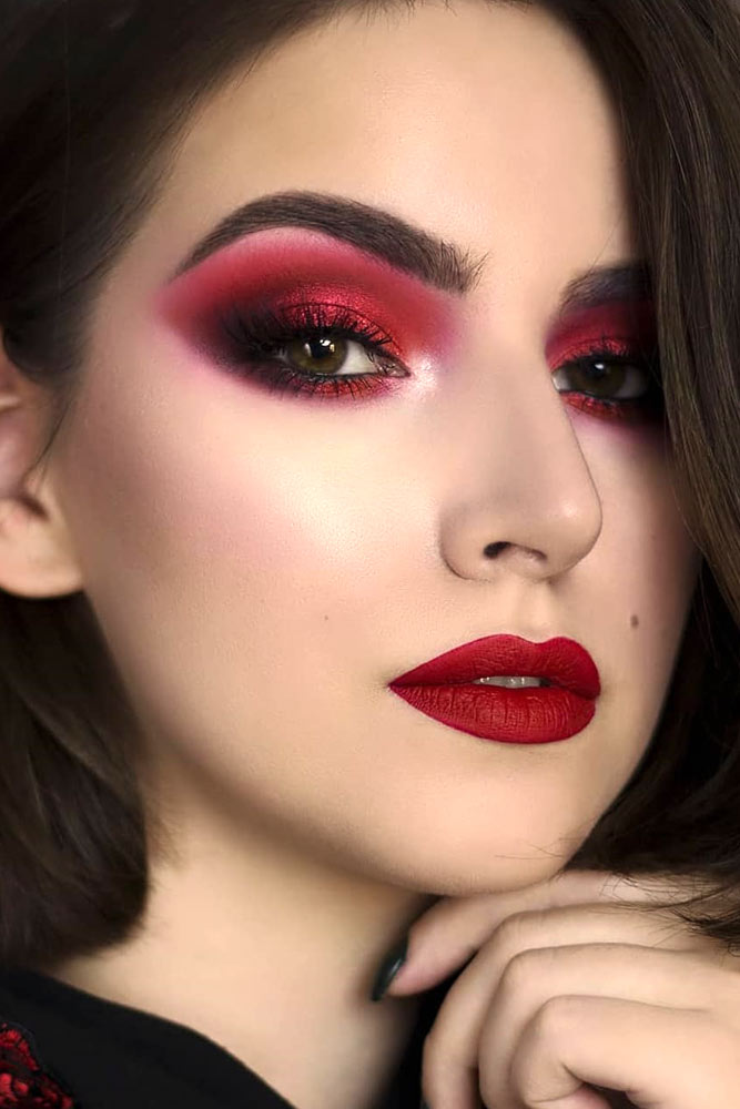 48 Red Lipstick Looks Get Ready For A New Kind Of Magic