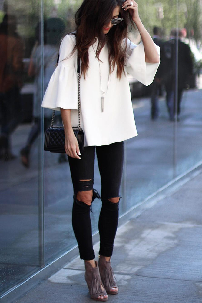 Dark Ripped Jeans for Women picture 1