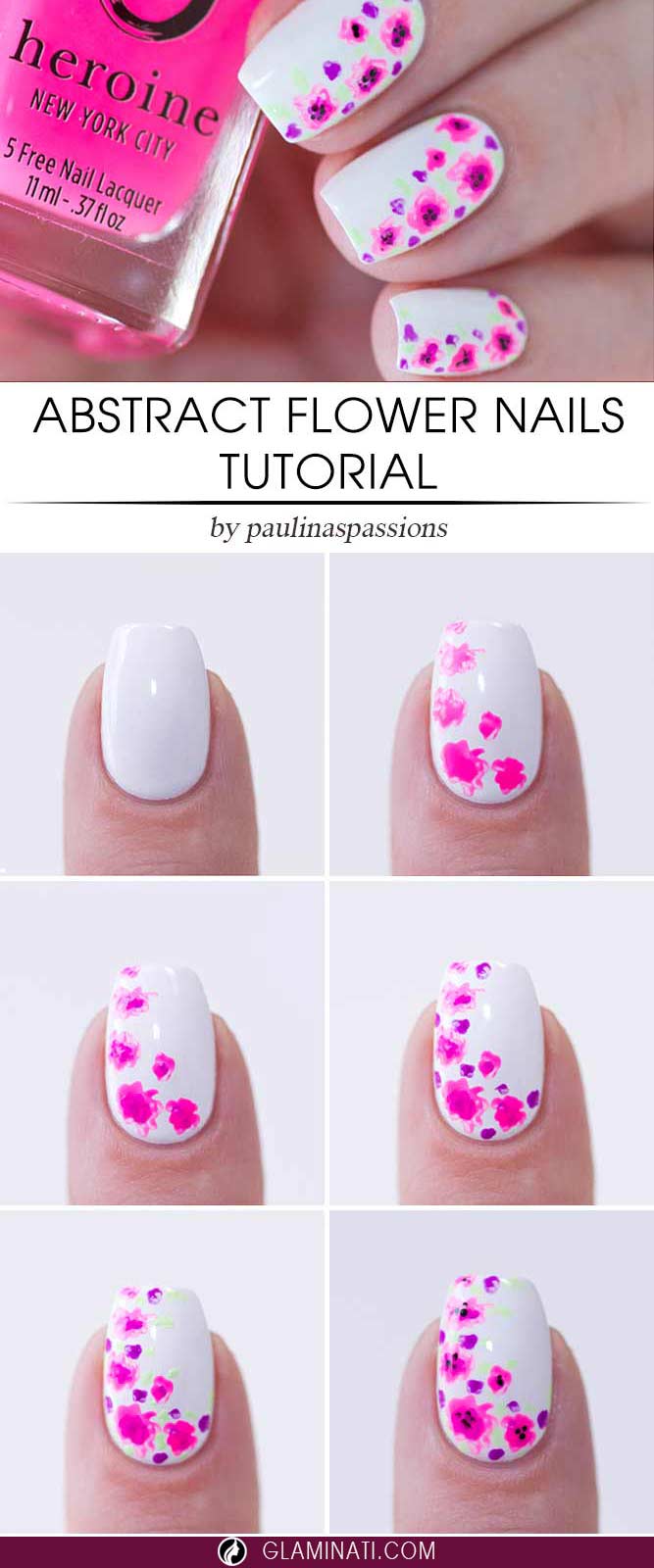 Abstract Flower Nails