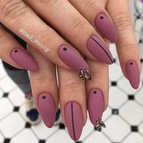 Matte Piercing Nails