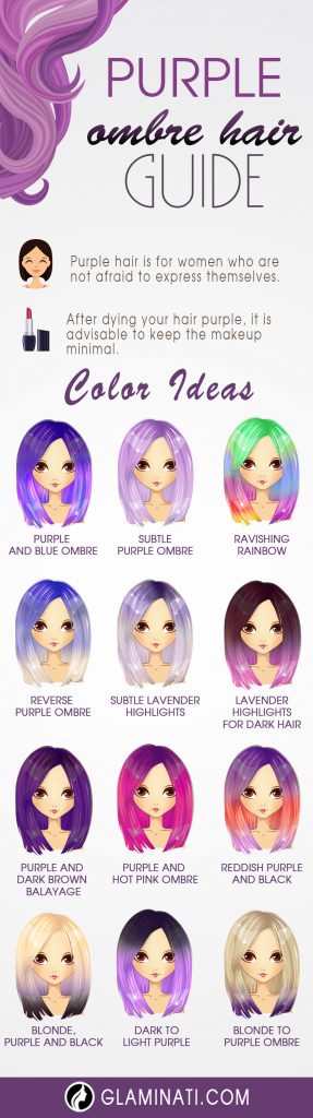 15 Gorgeous Options For Purple Ombre Hair